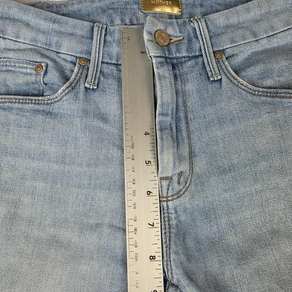 Mother Jeans Womens Size 25 The Looker Ankle Snippet Zapped Ligh Wash Blue Denim - Picture 12 of 15